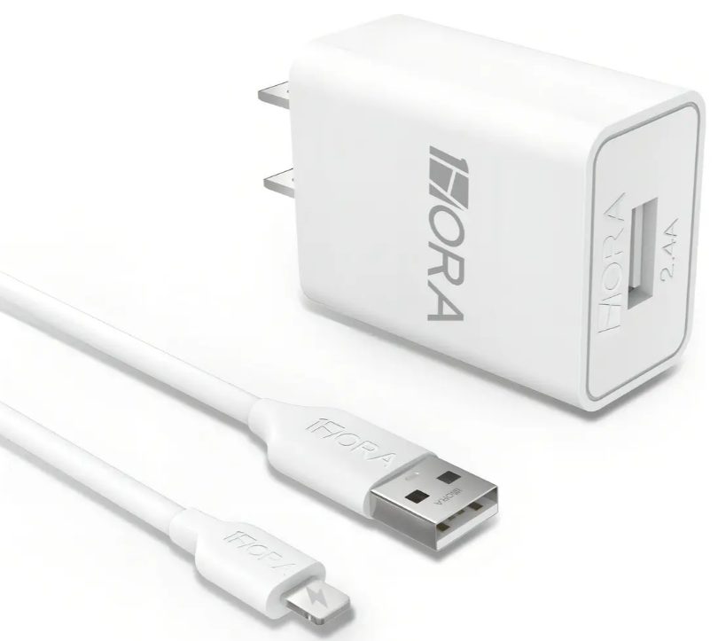 Cargador Para iPhone 1Hora Lightning Rapida 2.4a
