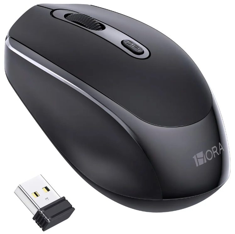 Ratón Inalámbrico Wireless 1Hora Mouse Silencioso Portátil 2.4g 3 Dpi Ratón De C